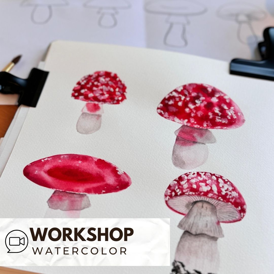 ZOOM Workshop Watercolor Herbst mit Andrea Schlemmer am 09.09.2025