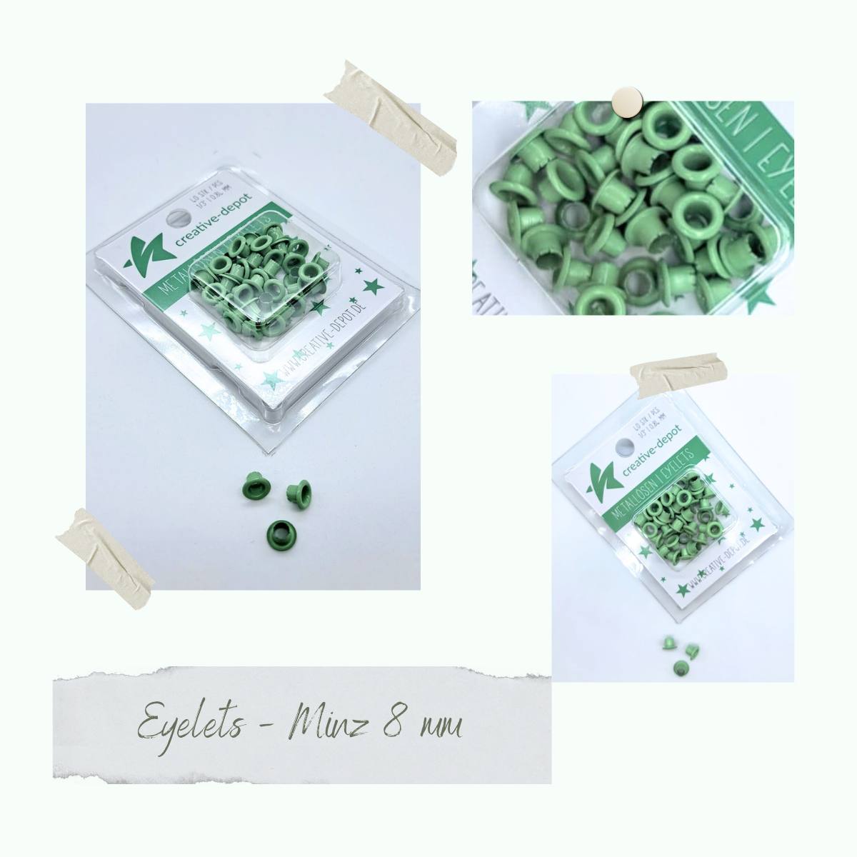 CD-EY-013 Eyelets - Minz - 8mm