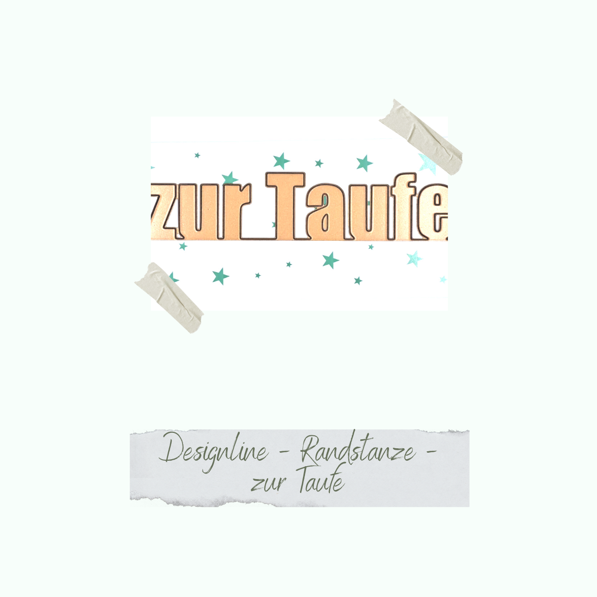CD-Die-1128 Die - Designline - Randstanze - zur Taufe