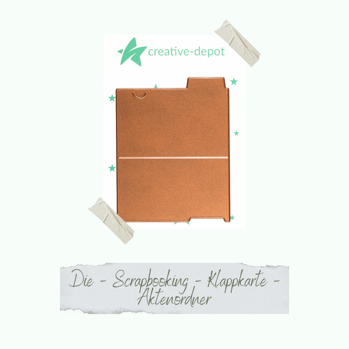 Die - Scrapbooking - Klappkarte - Aktenordner