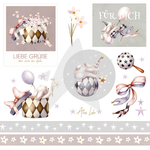 Design paper - Bunny - Love greetings