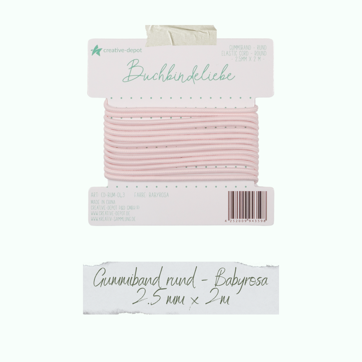 CD-BUM-043_Gummiband-rund-Babyrosa