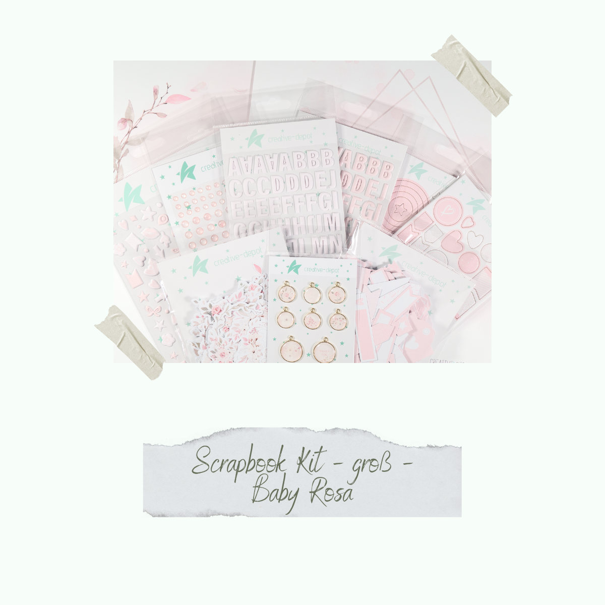 Kit scrapbooking - grand - Baby Rosa - Layoutliebe