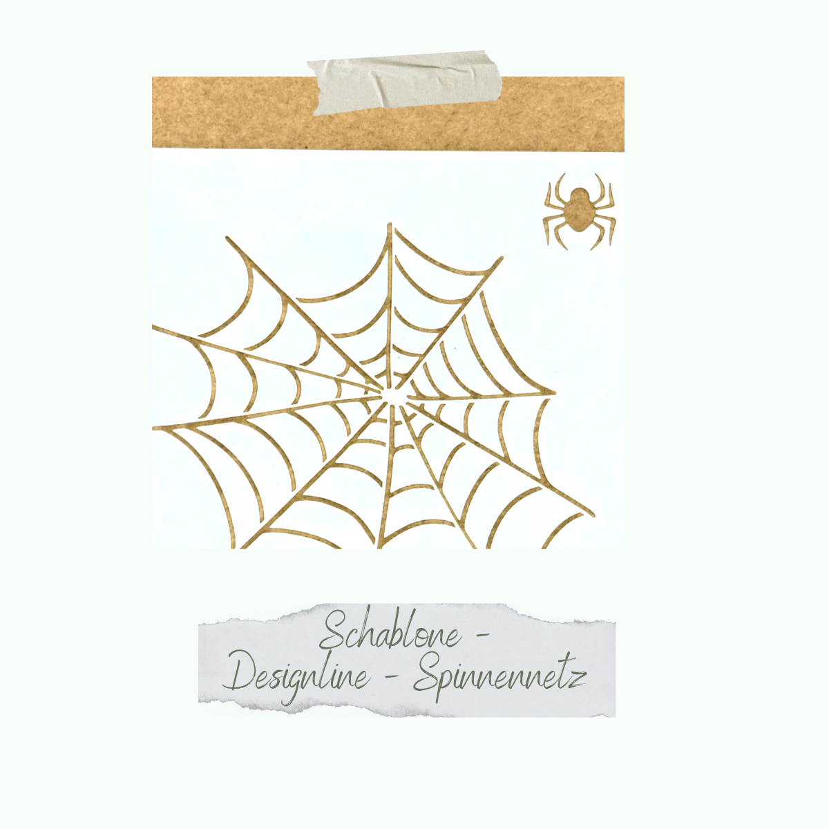 CD-SC-062GrEcb6AuIuEnd Schablone - Designline - Spinnennetz