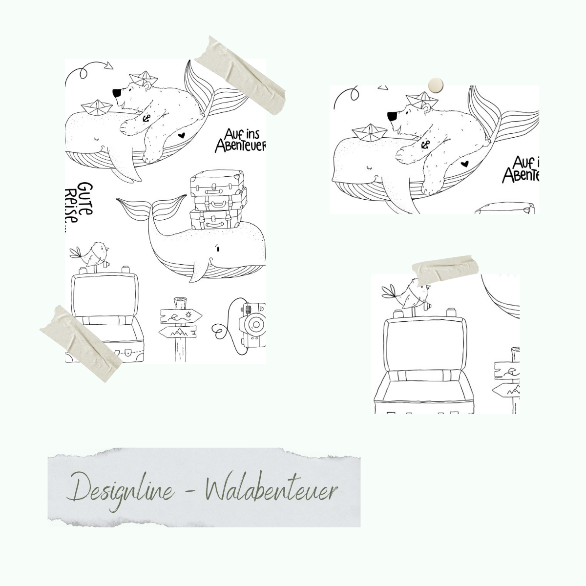 Stamp set - Designline - Whale adventure