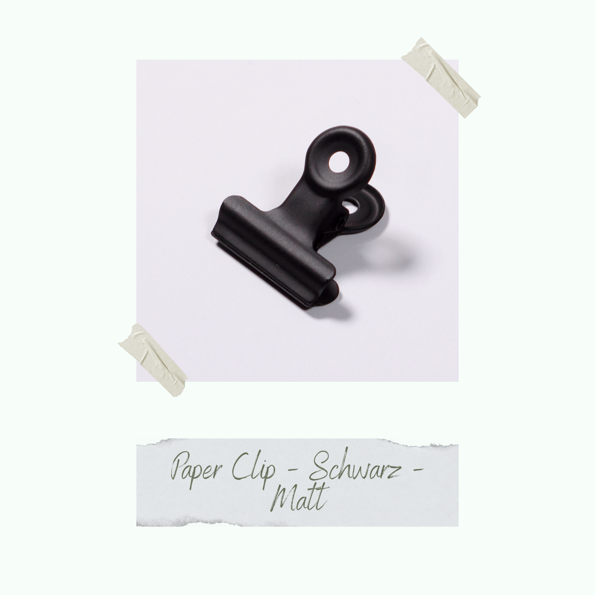 CD-ZB-053_Paper-Clip-Schwarz-Matt-einzeln Paper Clip - Schwarz - Matt