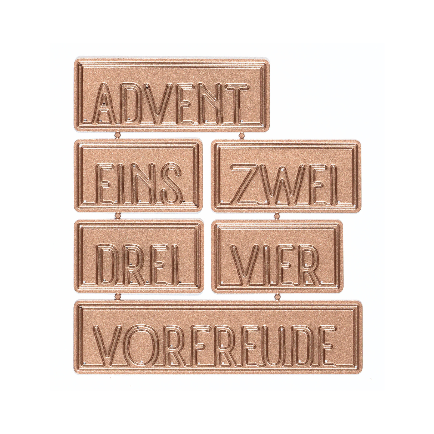 Die - Dezembertagebuch - Weihnachtswörter im Rahmen I 