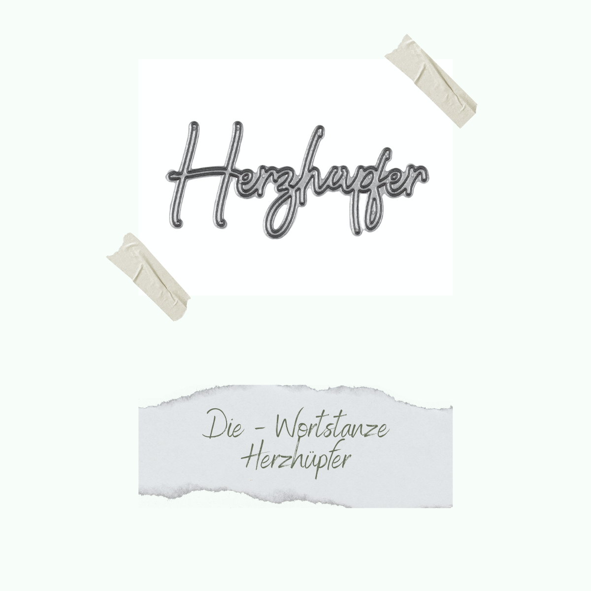 CD-Di-553_Die-Wortstanze-Herzh-pfer Die - Wortstanze Herzhüpfer