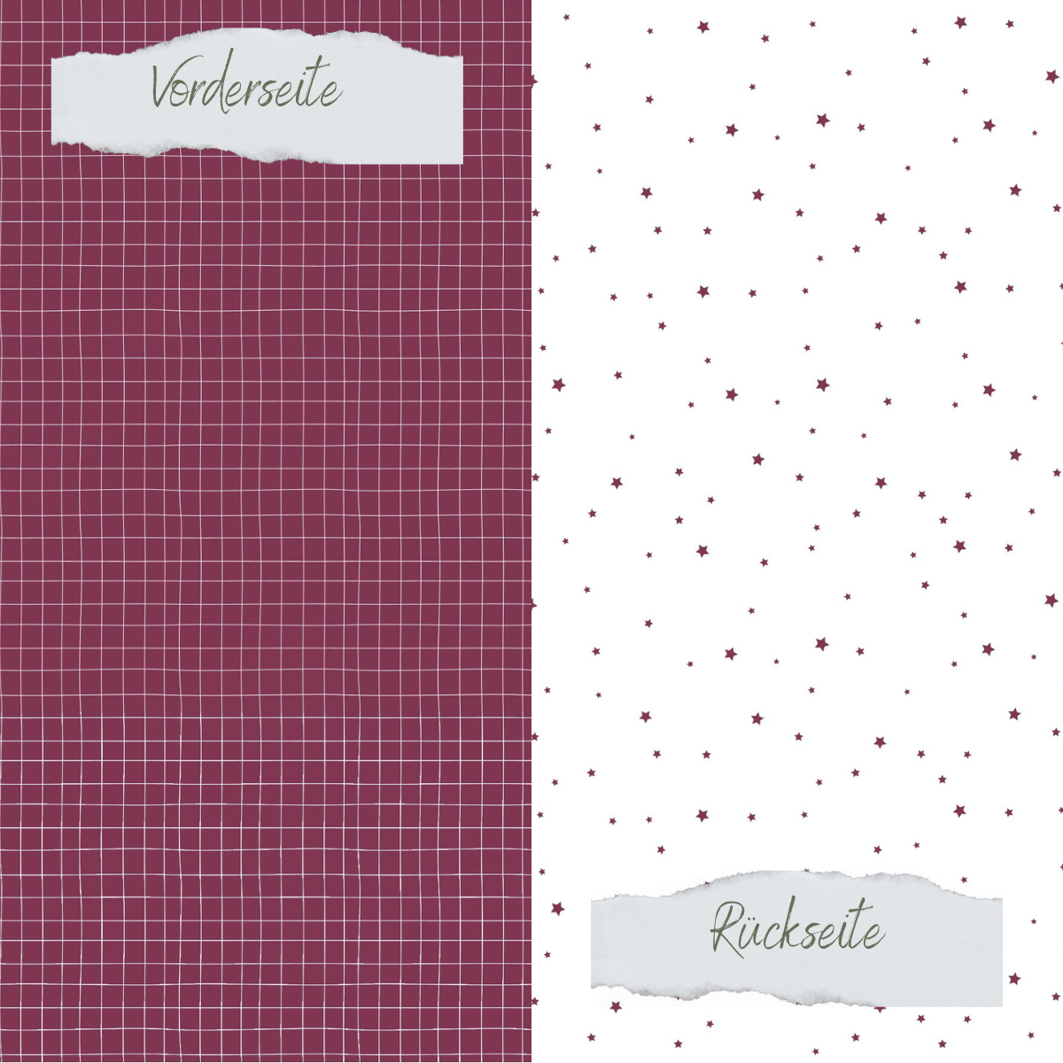Papel de diseño - Basic - Herbstbeere - Doodle Gitter + Sternchenregen - Impreso por las dos caras Papel de diseño - Basic - Herbstbeere - Doodle Gitter + Sternchenregen - Impreso por las dos caras