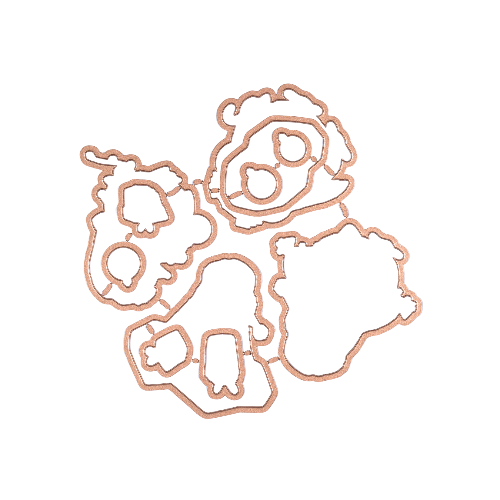 Die - Weihnachtspinguine - Outline