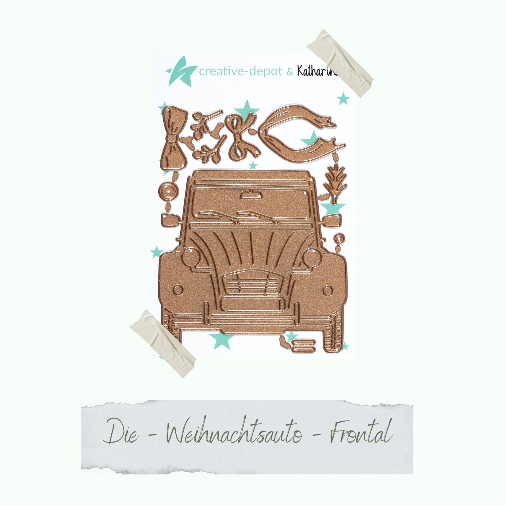 Die - Weihnachtsauto - Frontal Die - Weihnachtsauto - Frontal