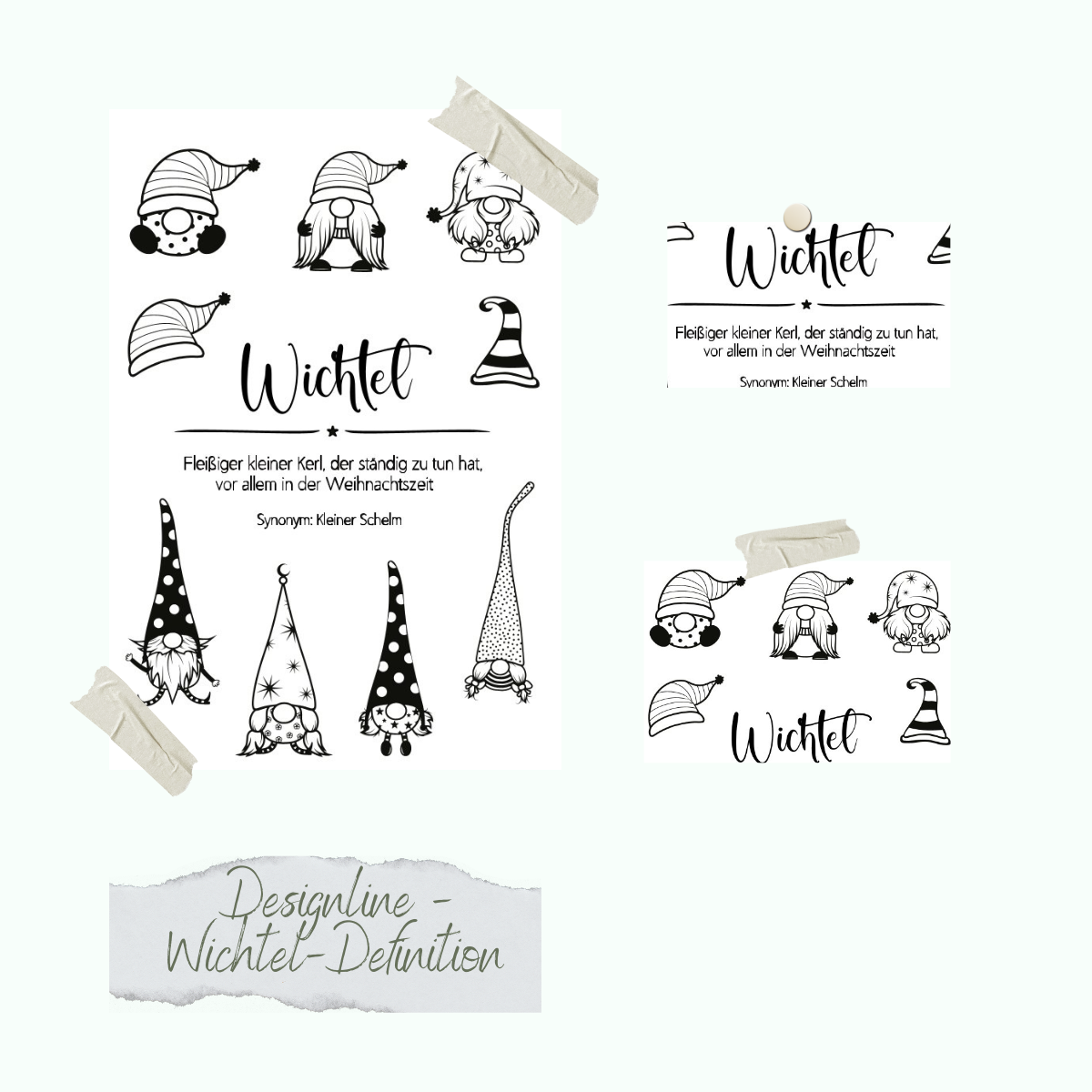 Stamp set - Designline - Wichtel-Definition