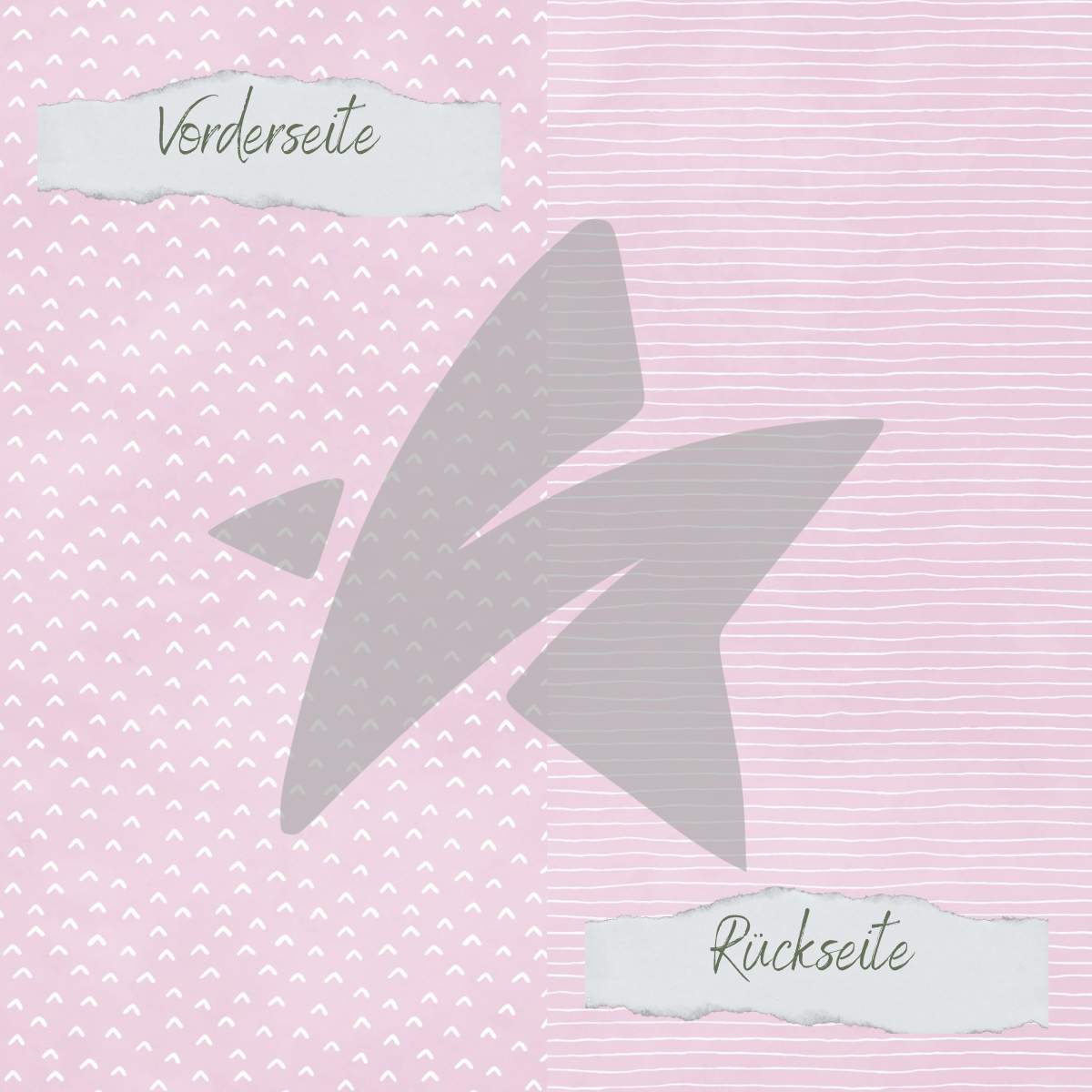 CD-BP-070 Papel de diseño - Basic - Pastell Flieder - Doodle Dächer + Streifen - Impreso por las dos caras