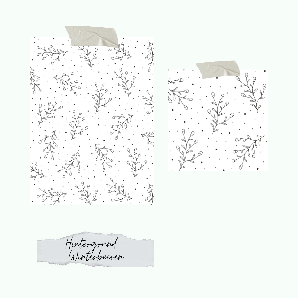 Stamp set - Hintergrund - Winterbeeren