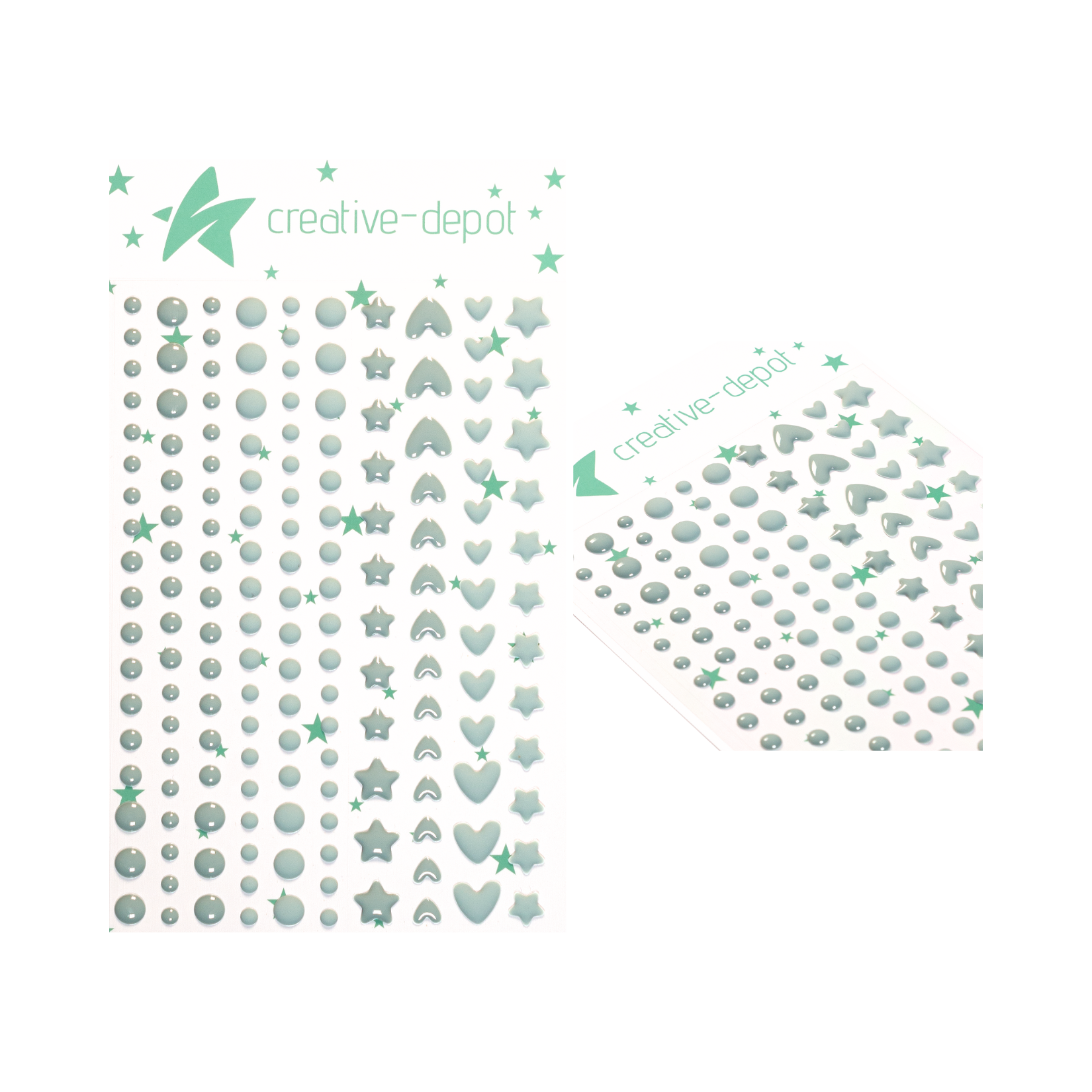 Enamel Dots - Graugrün