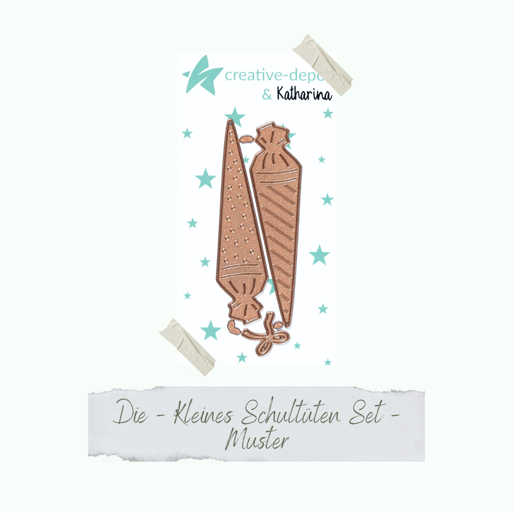 Die - Kleines Schultüten Set - Muster