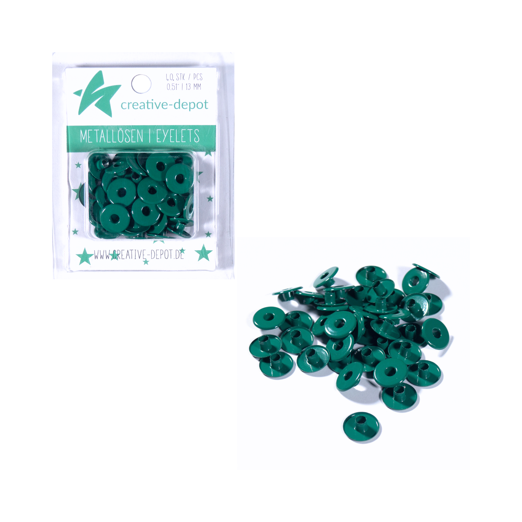 Largeur Eyelets - Pervenche - 13mm