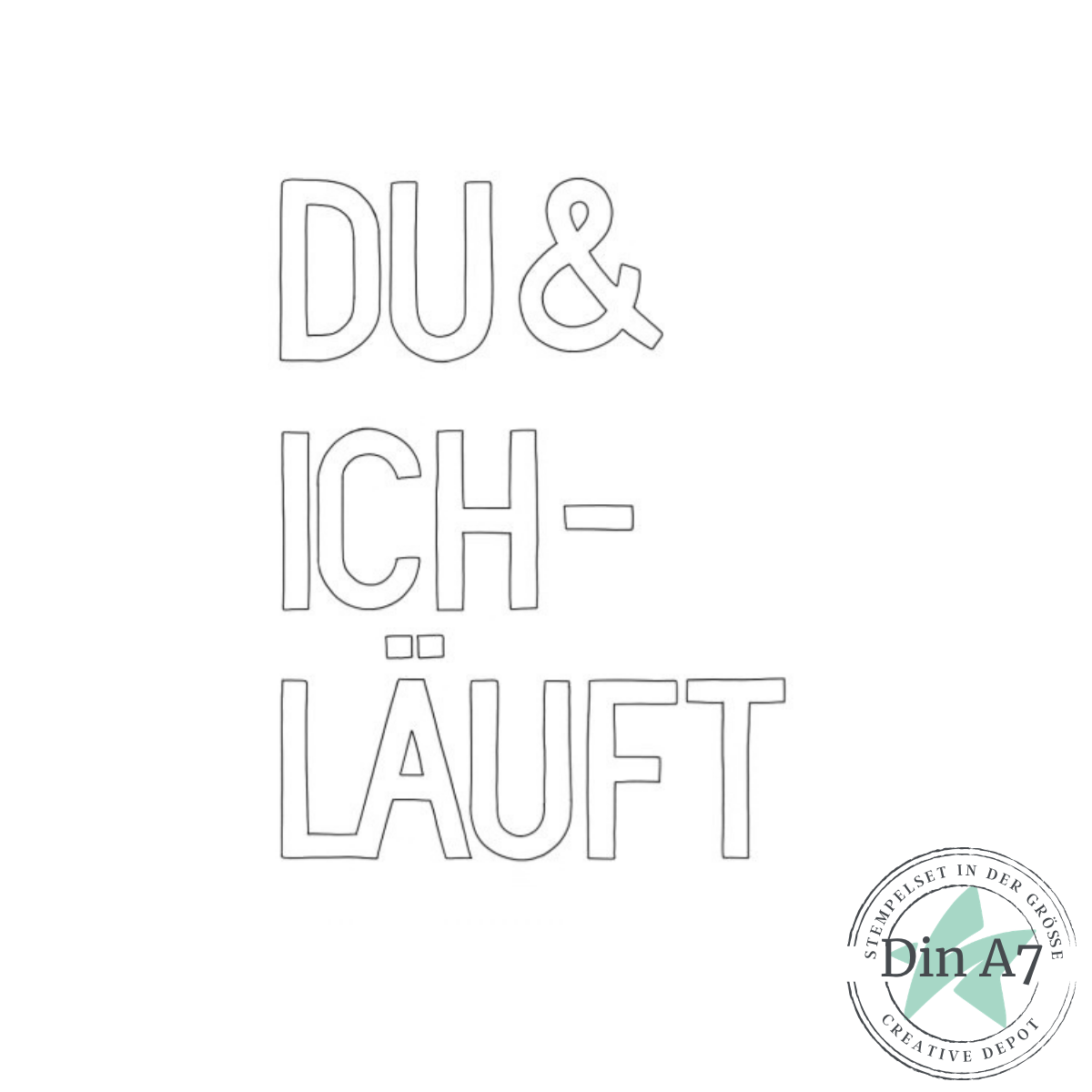 Stempelset - Carolas Layerspaß - Läuft - Outline