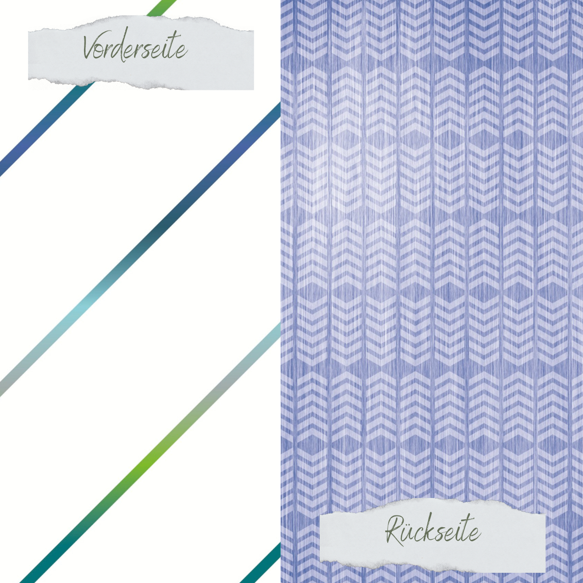 Designpapier - Designline - Scrapliebe - Reise - Bunte Streifen diagonal - Doppelseitig bedruckt