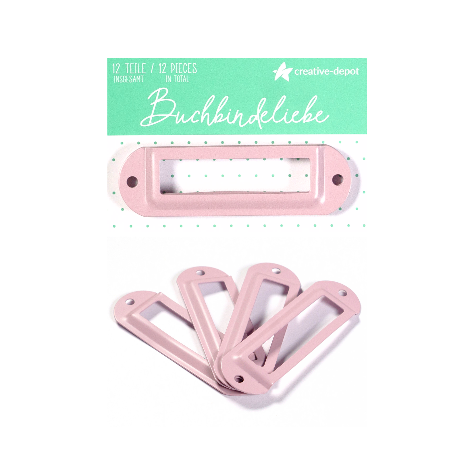 Etikettenhalter - Heide - Matt - Buchbindeliebe