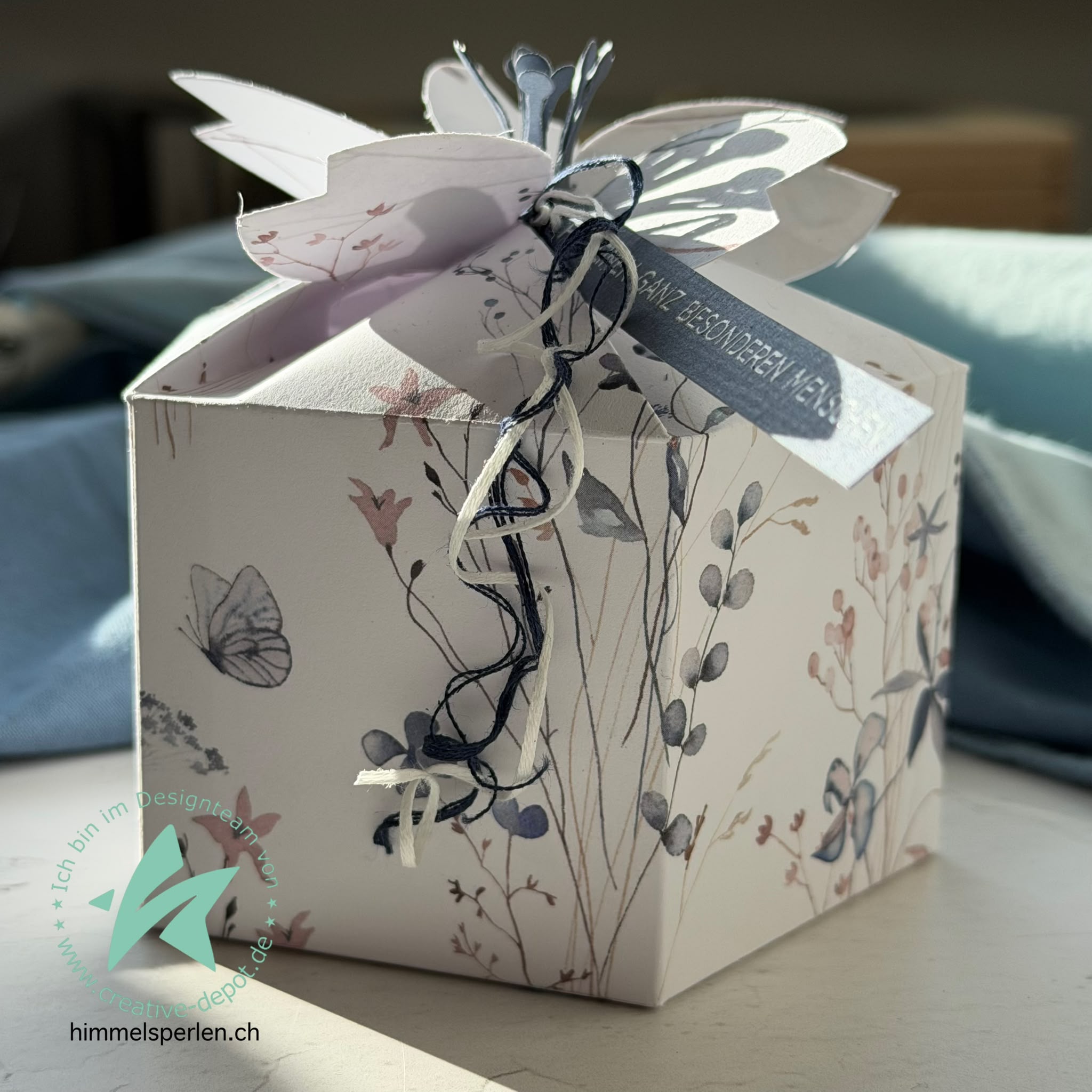 Papier décoratif - Automne bleu II - Imprimé recto-verso