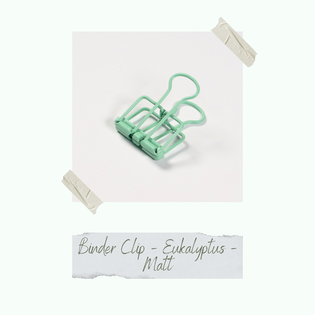 CD-ZB-079_Binder-Clip-Eukalyptus-Matt Binder Clip - Eukalyptus