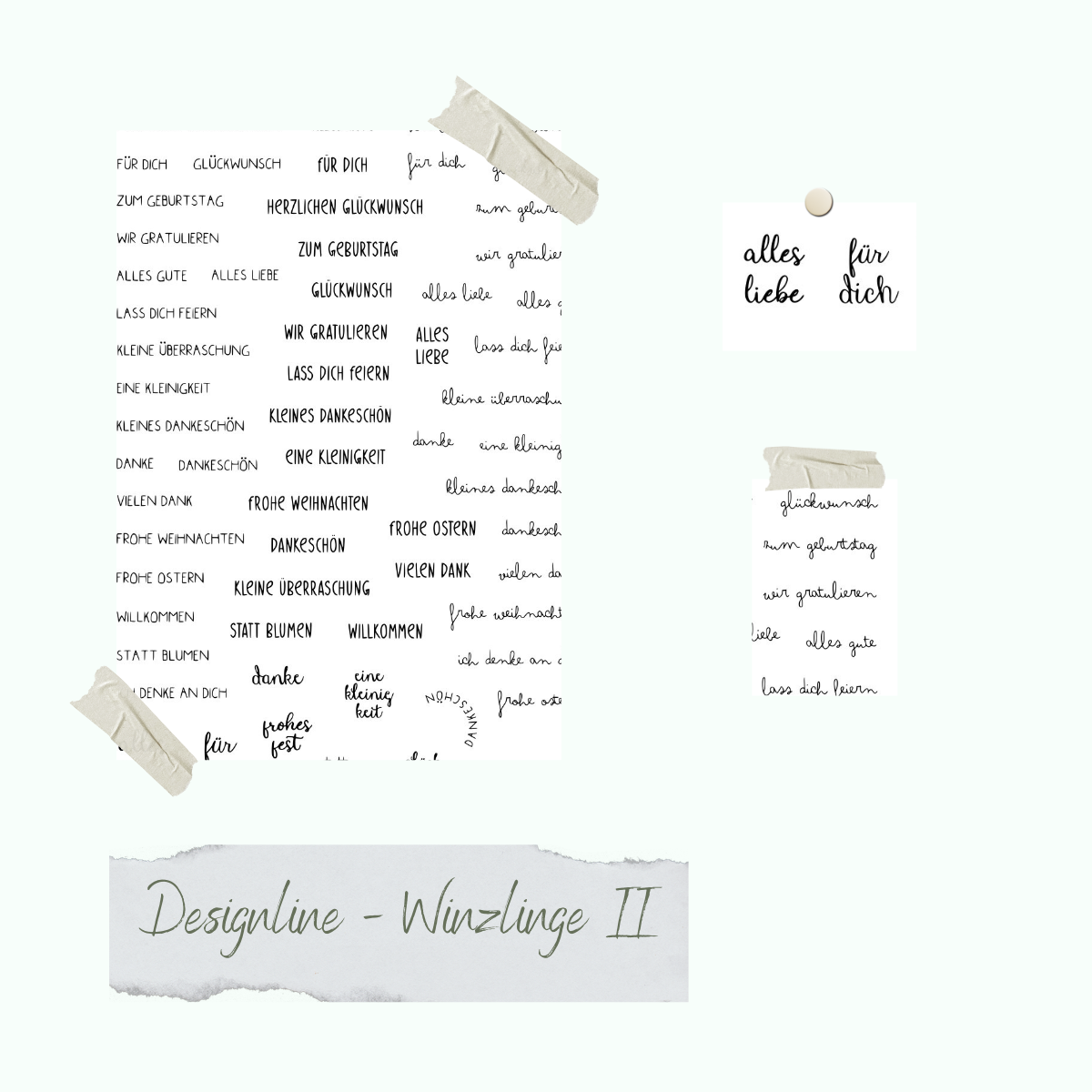 Stempelset - Designline - Winzlinge II