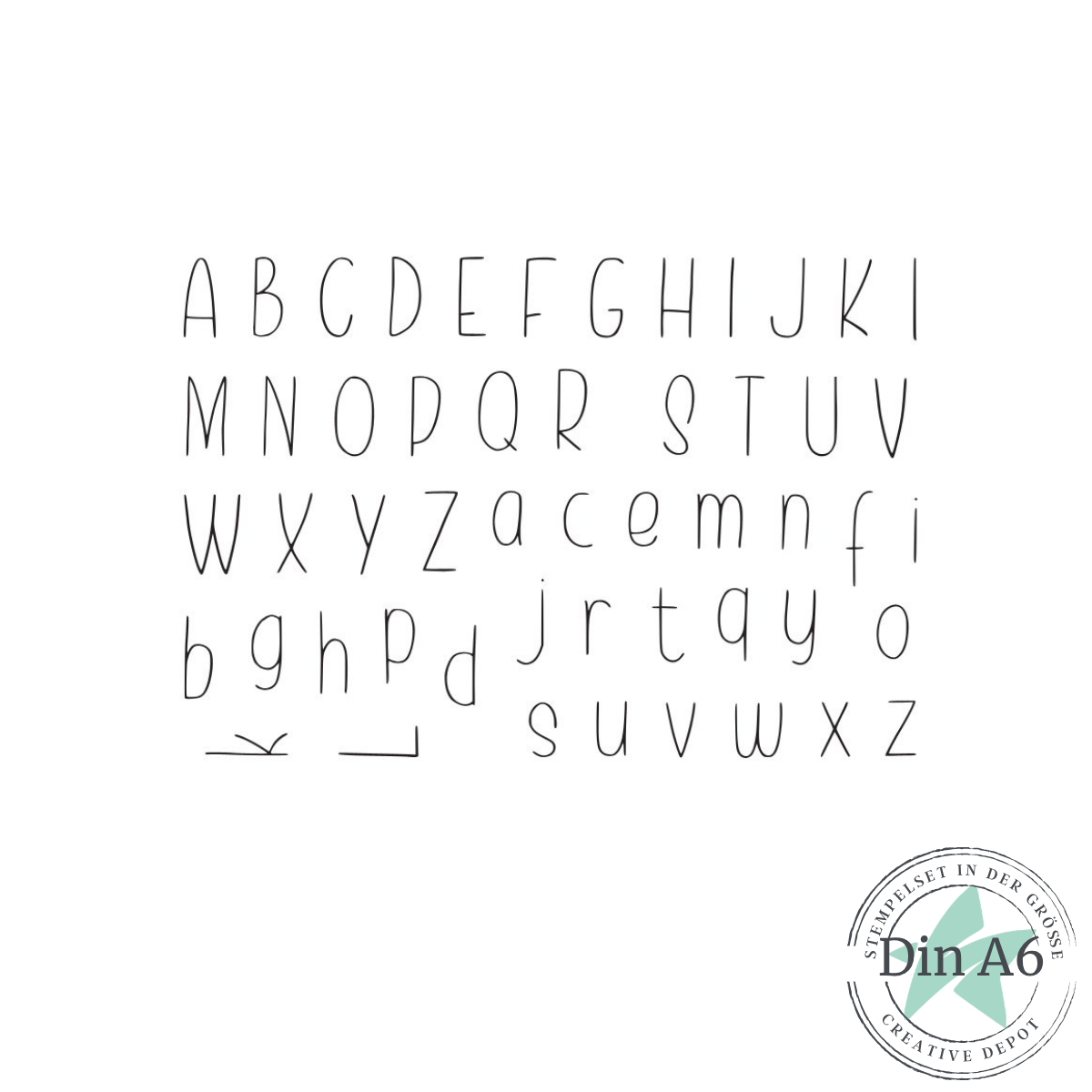 Set de tampons - Alphabet - Klein und Fein