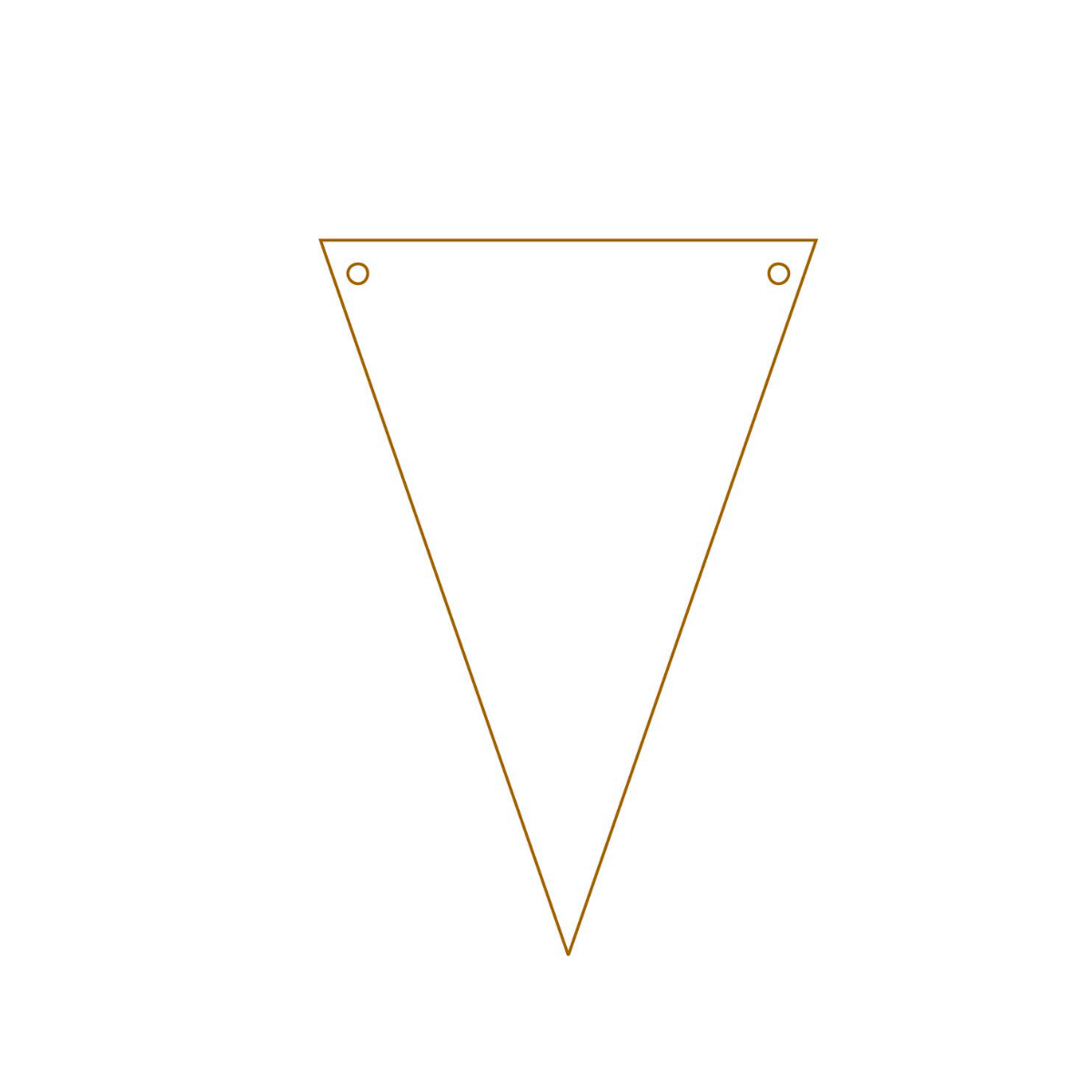 Die - Wimpel - Dreieck - Groß