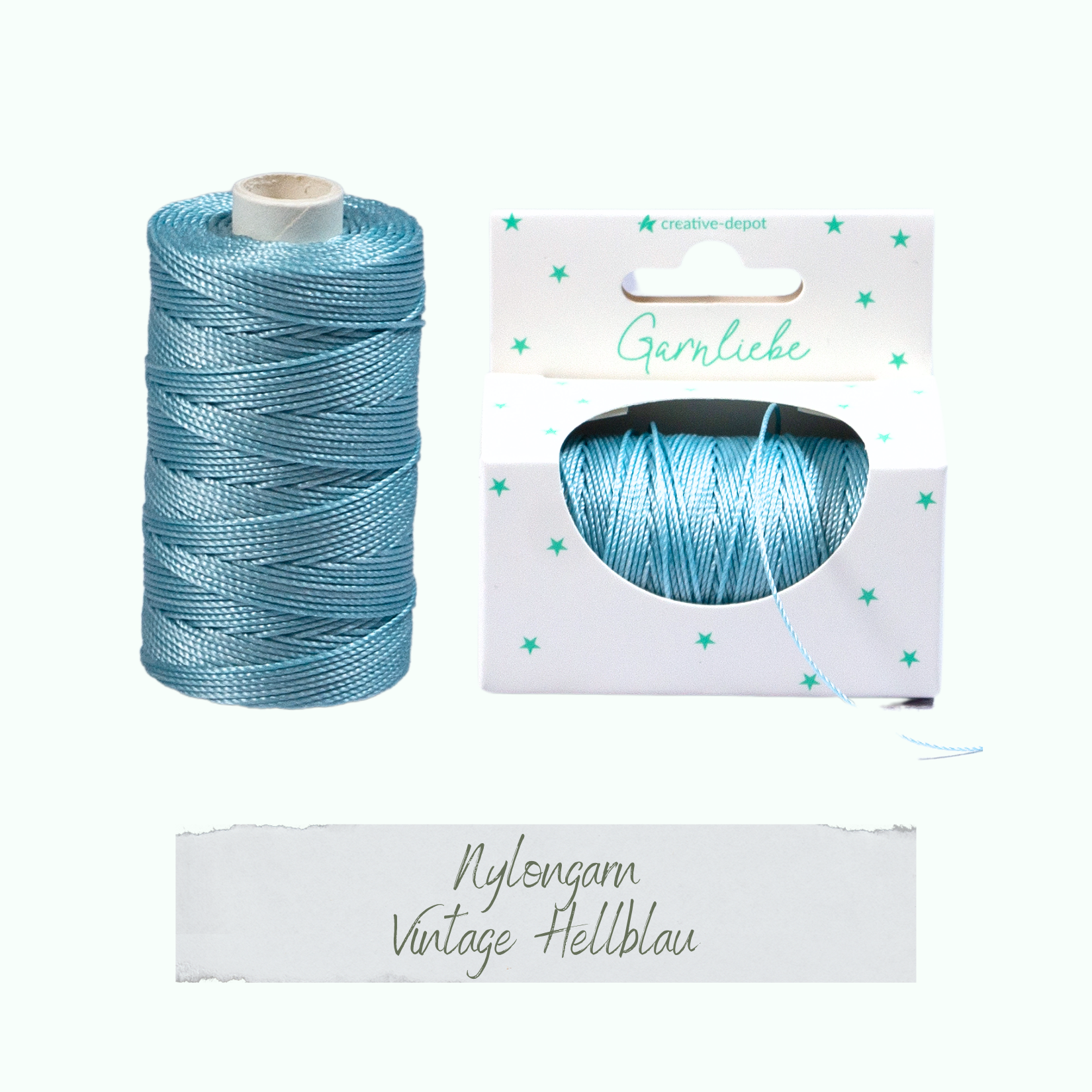 Nylongarn - Vintage Hellblau - Garnliebe  Nylongarn - Vintage Hellblau - Garnliebe