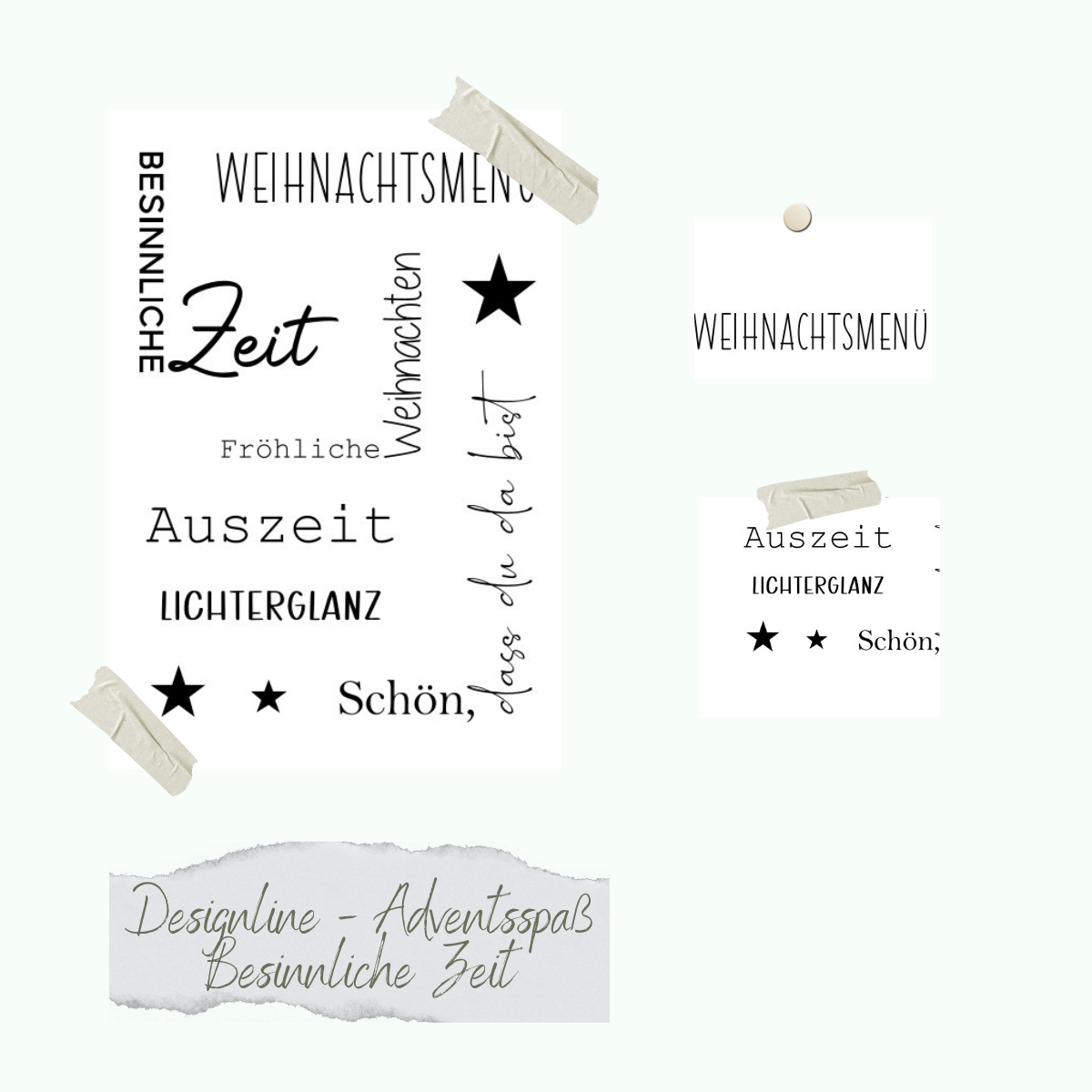 CD-Stt-1195-Designline-Adventsspass-Besinnliche-Zeit Stempelset - Designline - Adventsspaß - Besinnliche Zeit