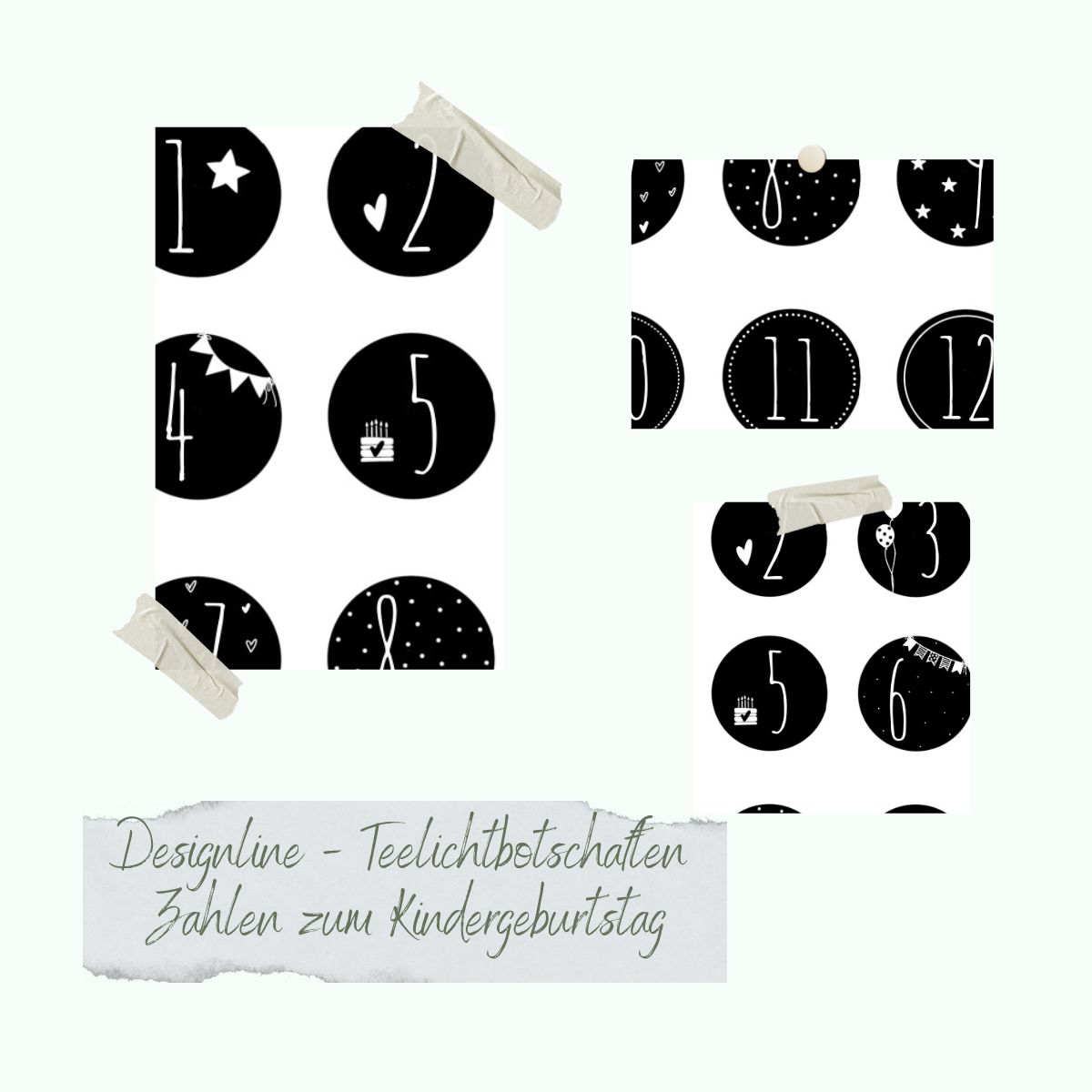 CD-Stt-1018-Designline-Teelichtbotschaften-Zahlen-zum-Kindergeburtstag