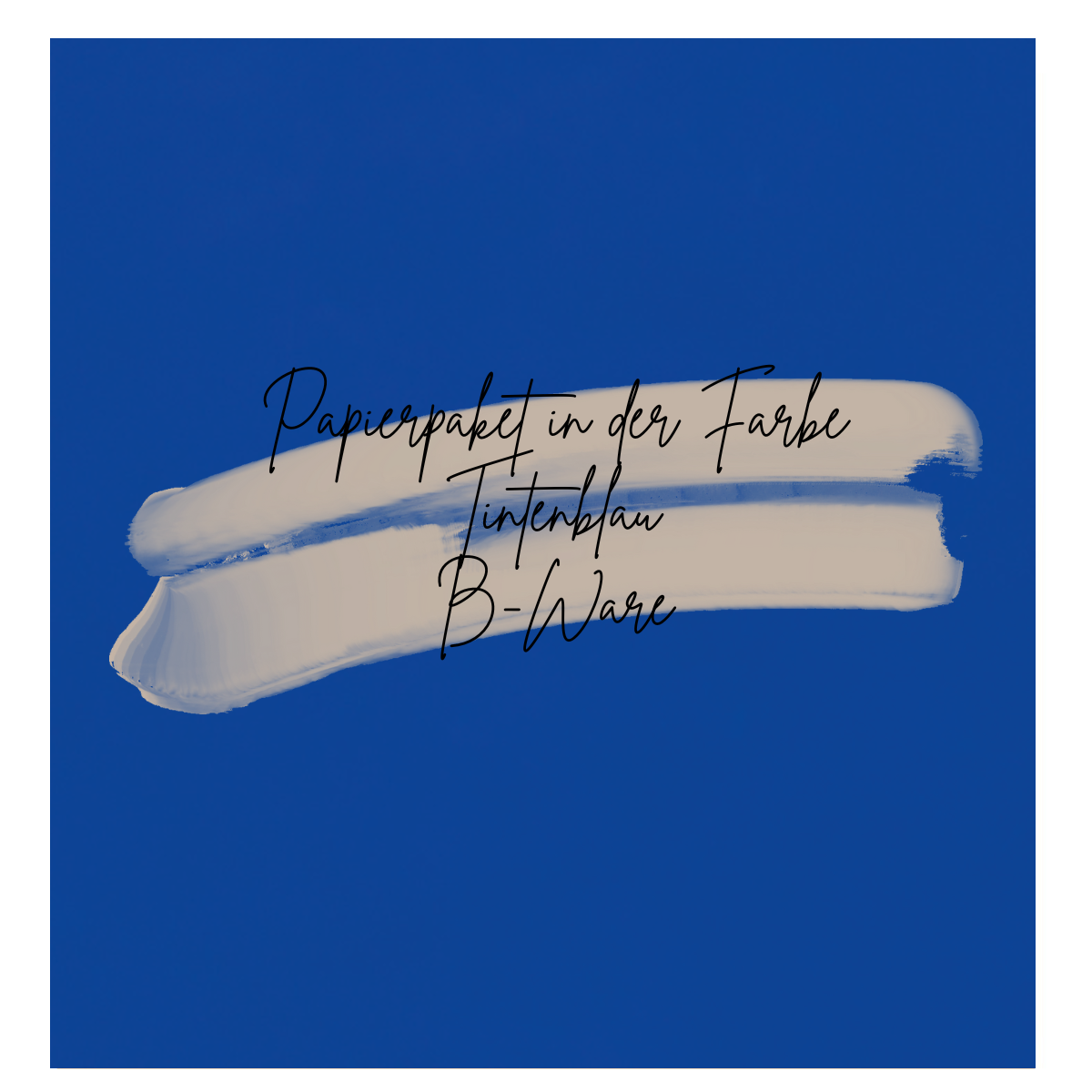 Aktionsartikel - Papierpaket - Basic - Tintenblau - 30 Bögen - B-Ware