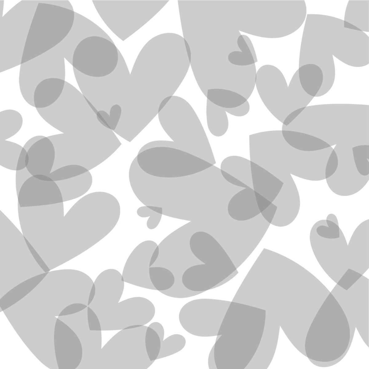 Transparent - Scrapliebe - Kleiner Liebesbrief - Herzen Anthrazit