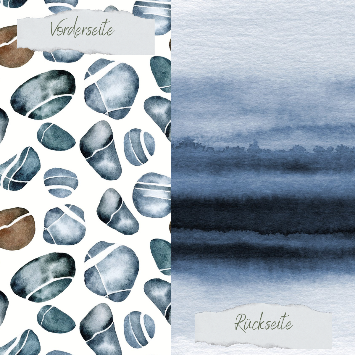 Designpapier - Steinmuster - Doppelseitig bedruckt