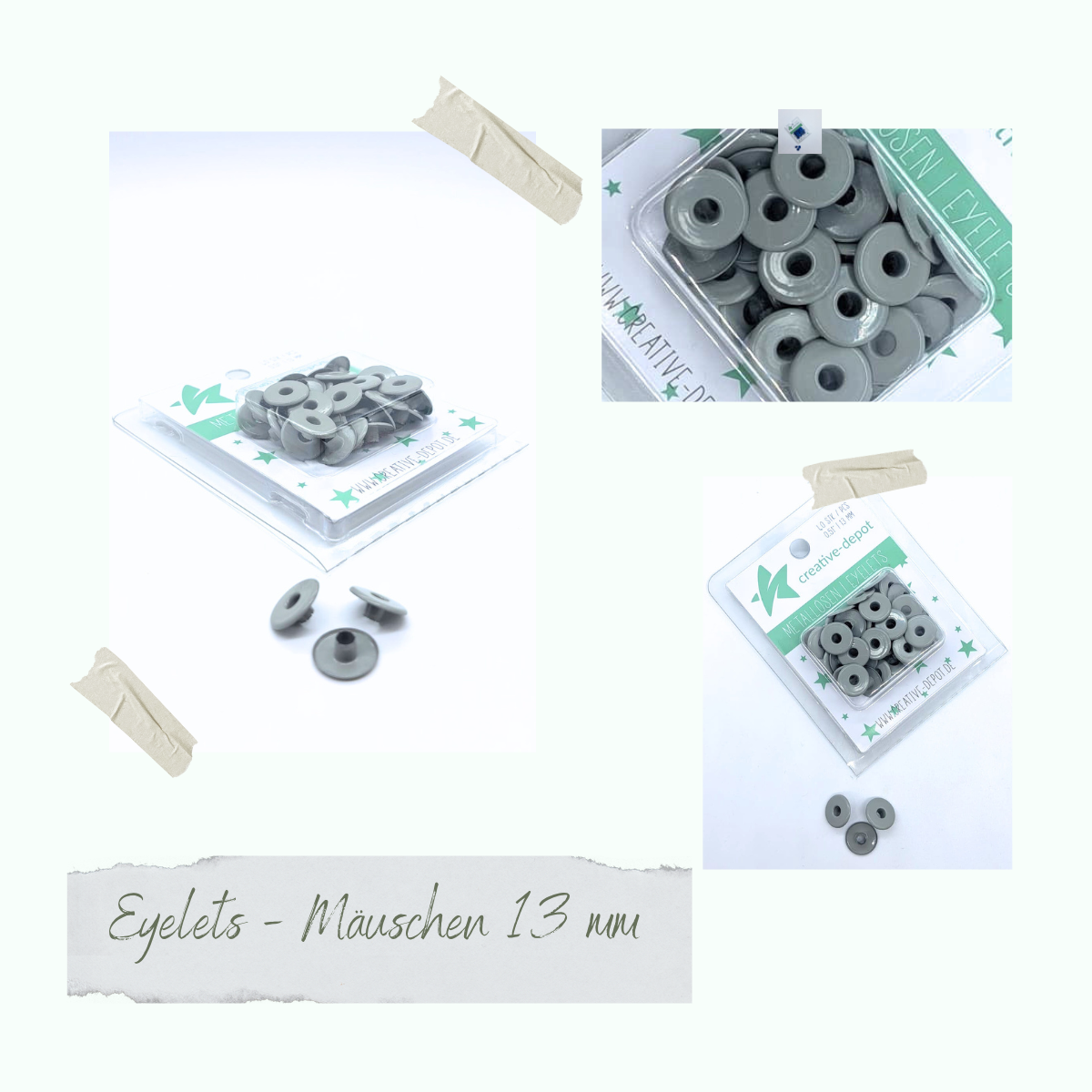 CD-EYB-038 Breite Eyelets - Mäuschen - 13mm