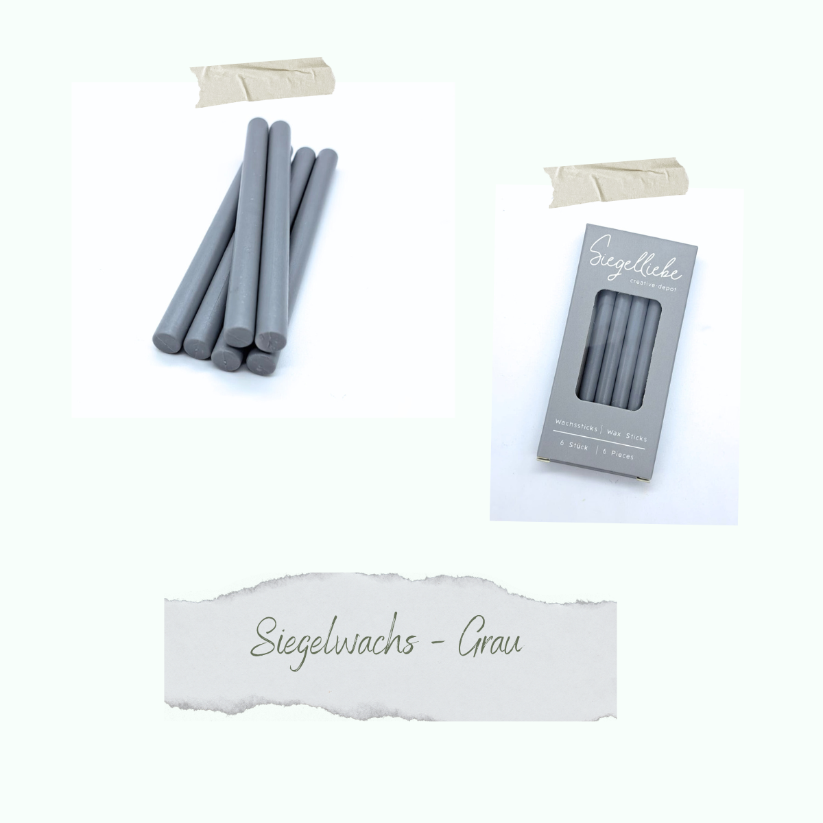 CD-SW-047 Barritas de cera - Grau - Siegelliebe