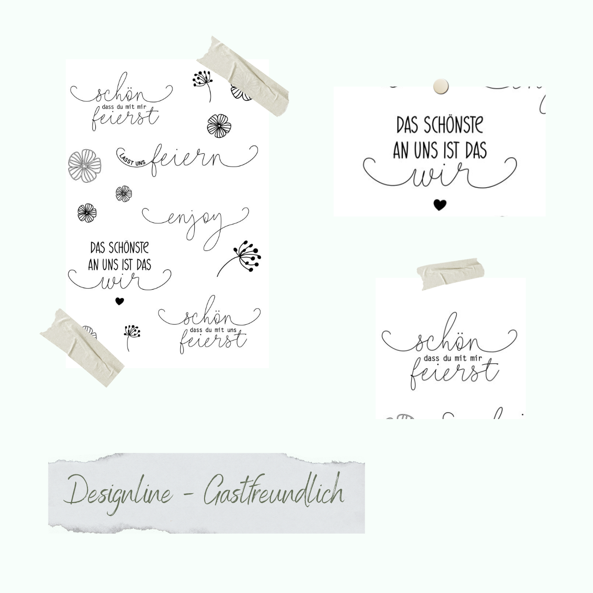 Stamp set - Designline - Gastfreundlich