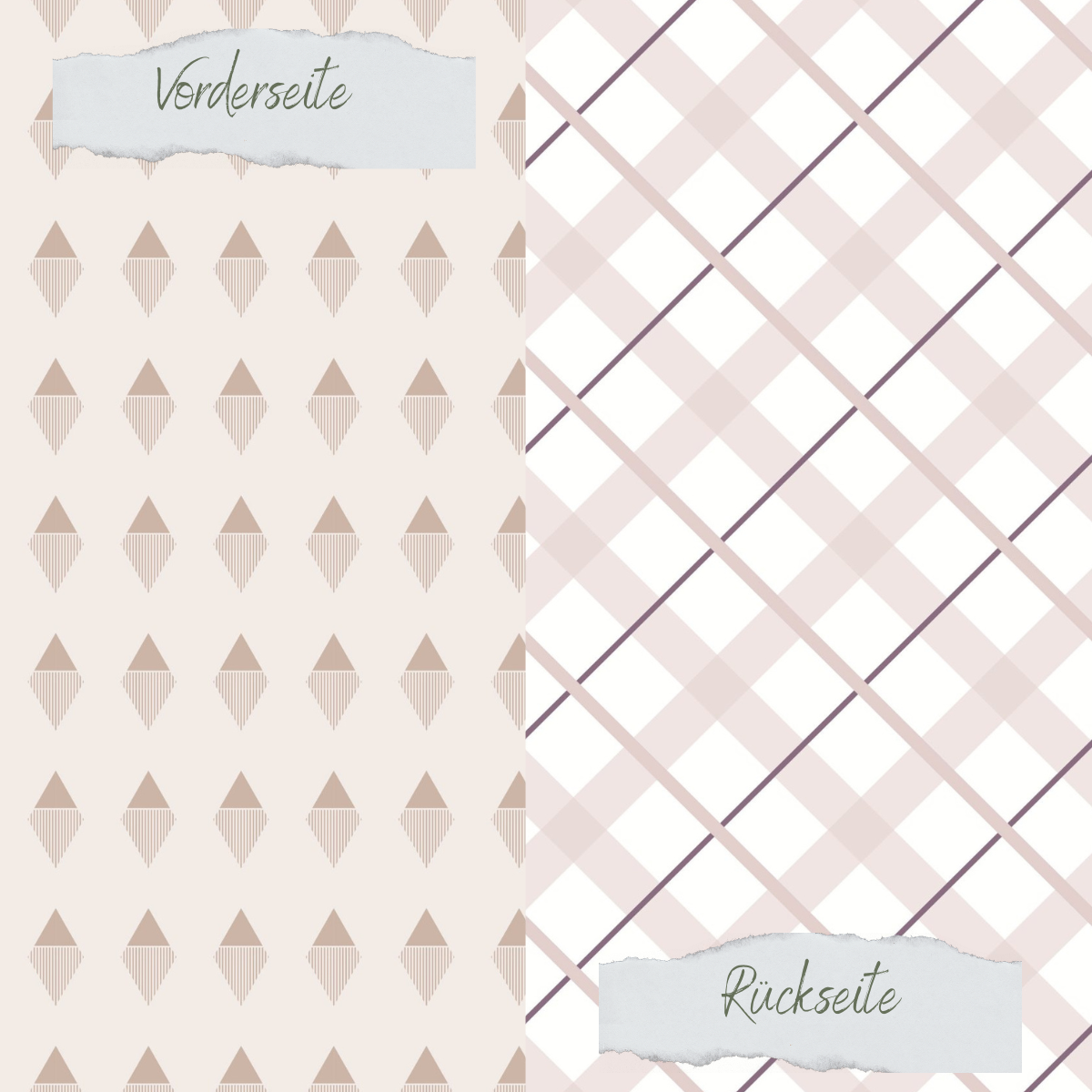 Designpapier - Designline - Scrapliebe - Vintage Blümchen - Rautenmuster - Doppelseitig bedruckt Designpapier - Designline - Scrapliebe - Vintage Blümchen - Rautenmuster - Doppelseitig bedruckt