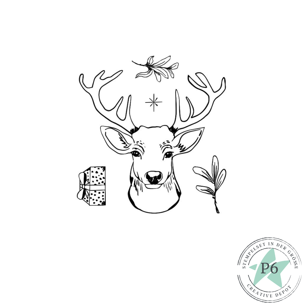 Stempelset - Weihnachtselch  