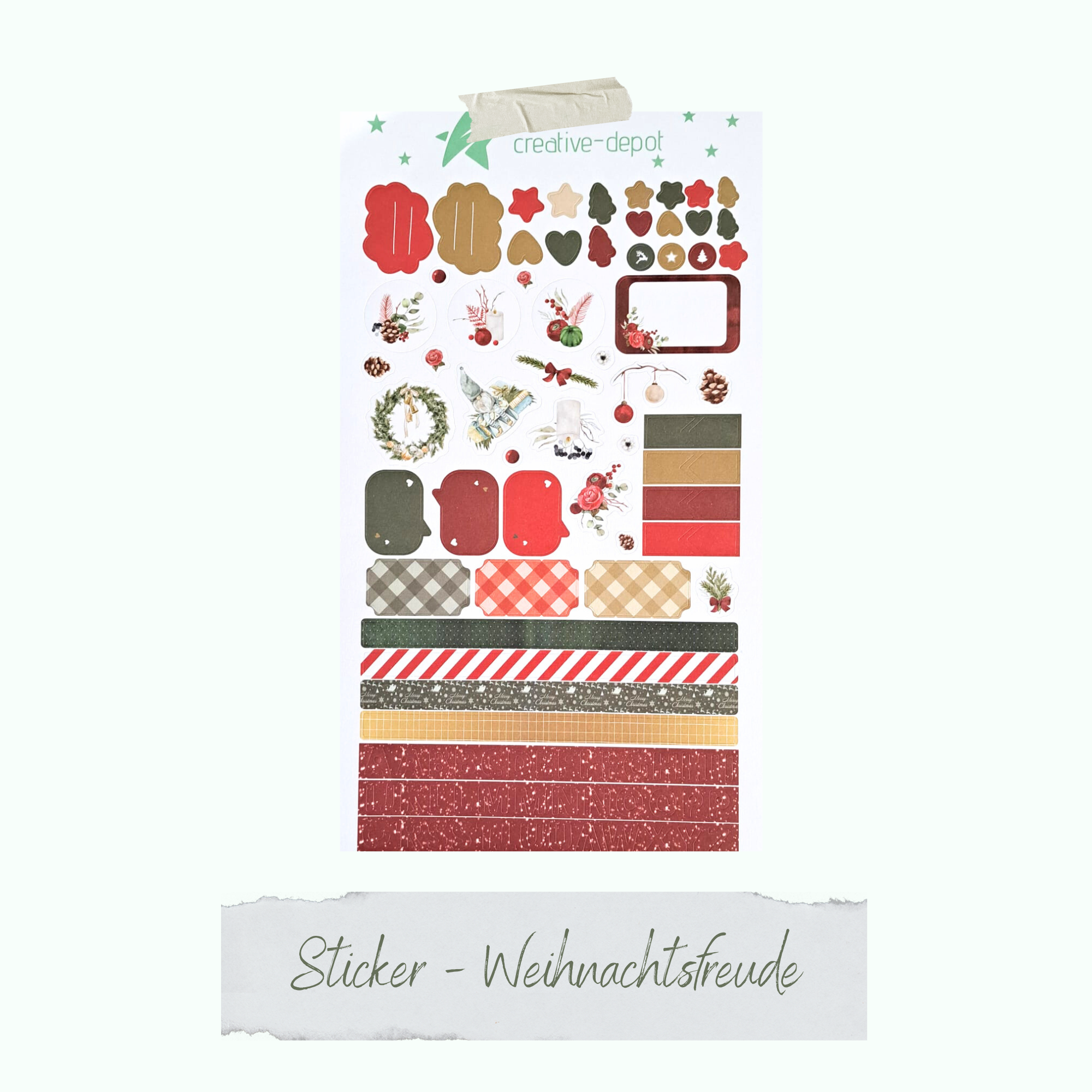CD-SR-005 Sticker - Weihnachtsfreude