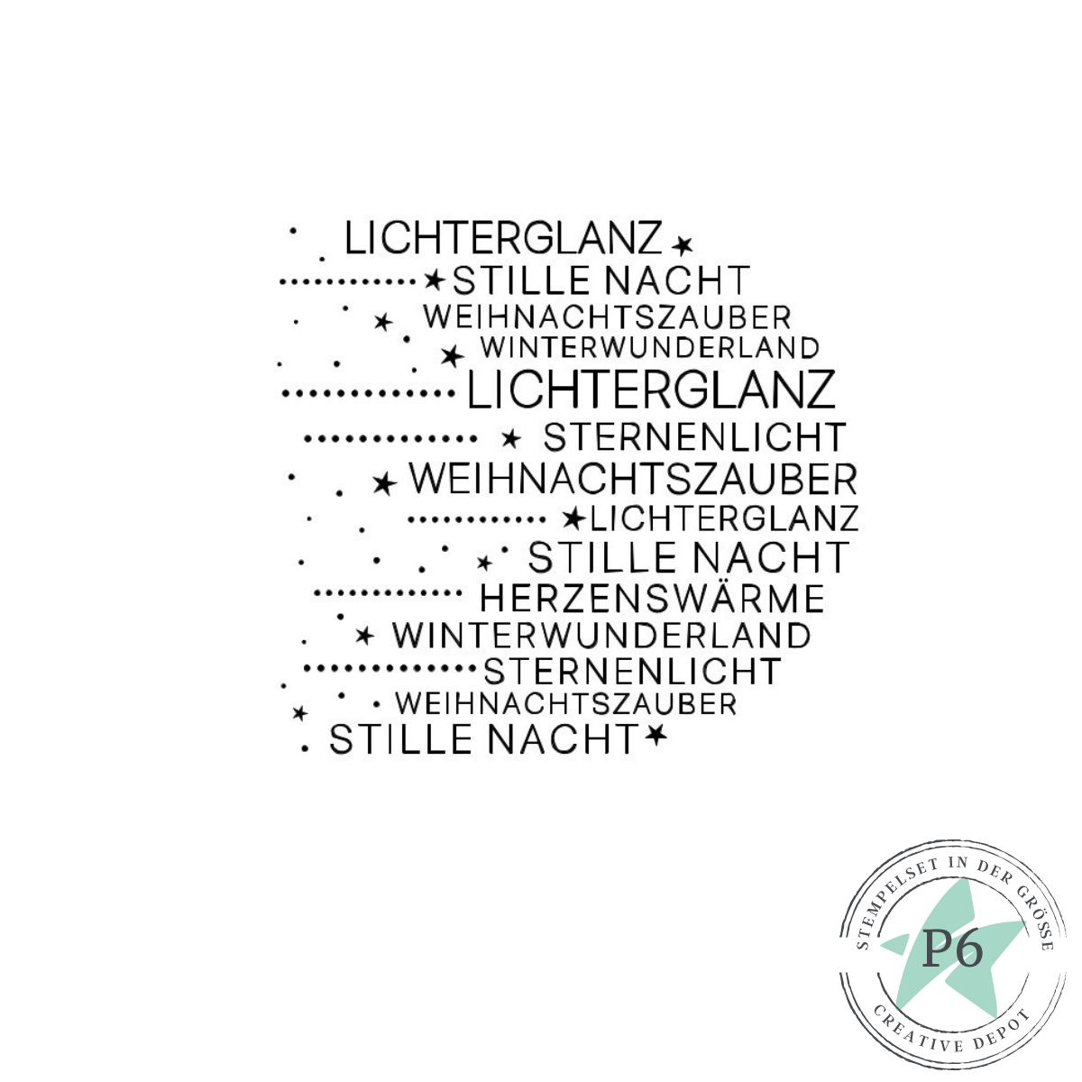 Stempelset - Lichterbogenstempel