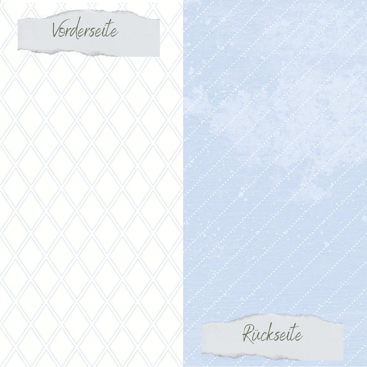 Designpapier - Scrapliebe - Tulpenliebe - Raute - Doppelseitig bedruckt