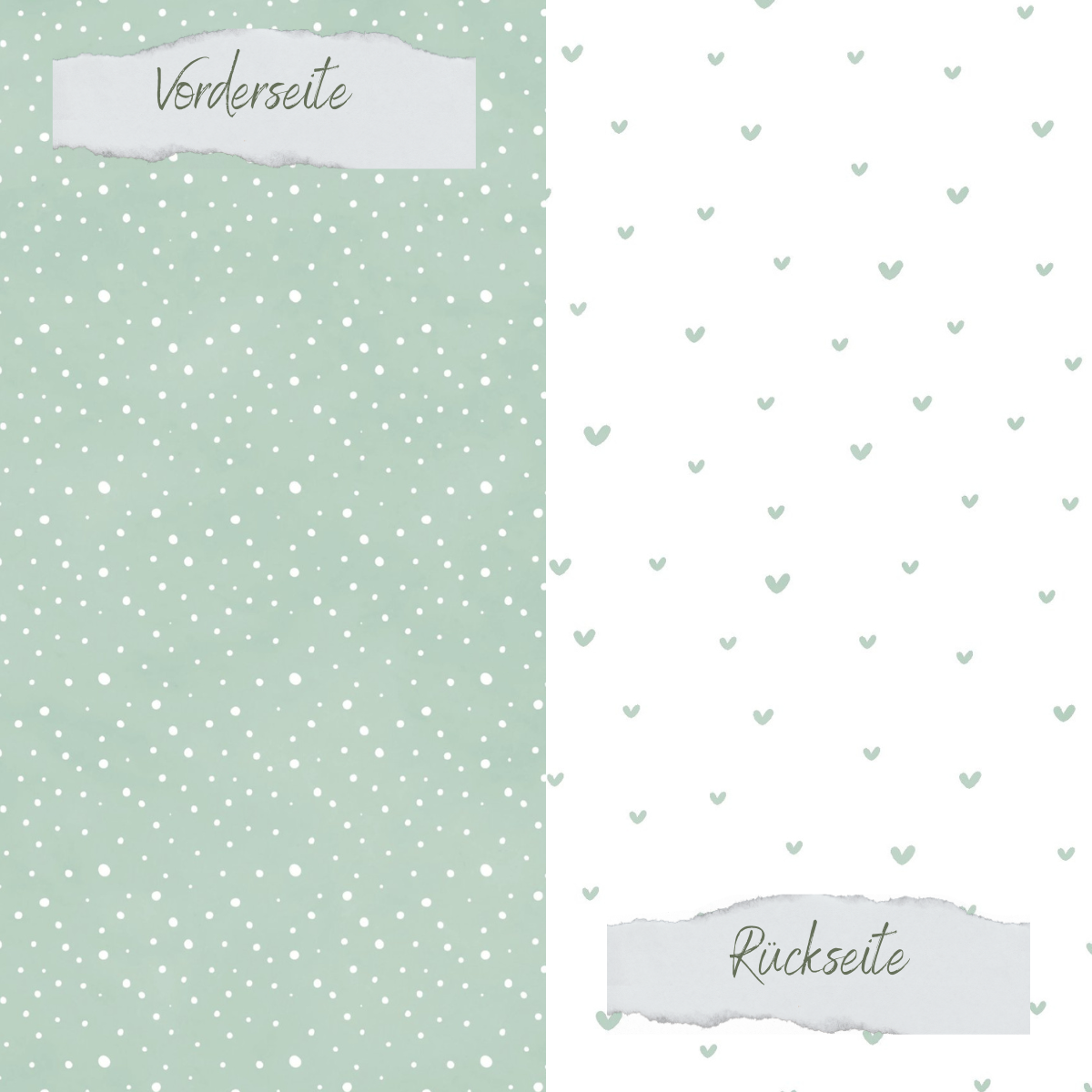 Papel de diseño - Basic - Vintage Mint - Doodle Herzen + Sprenkel - Doppelseitig bedruckt Papel de diseño - Basic - Vintage Mint - Doodle Herzen + Sprenkel - Doppelseitig bedruckt