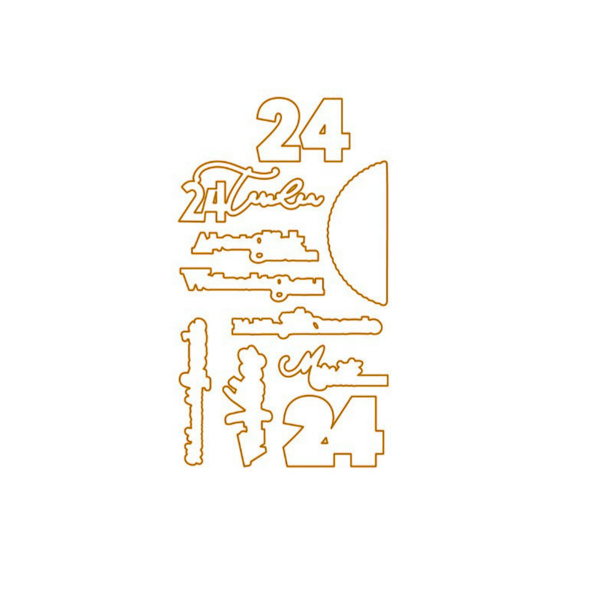 Die - 24 Türchen - Outline