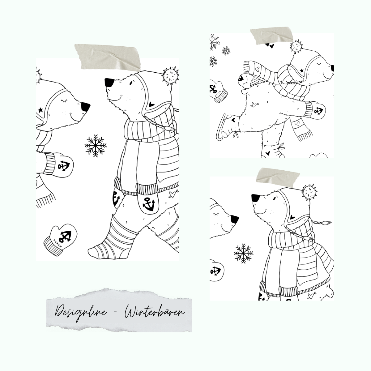 Designline-Winterb-ren Stempelset - Designline - Winterbären