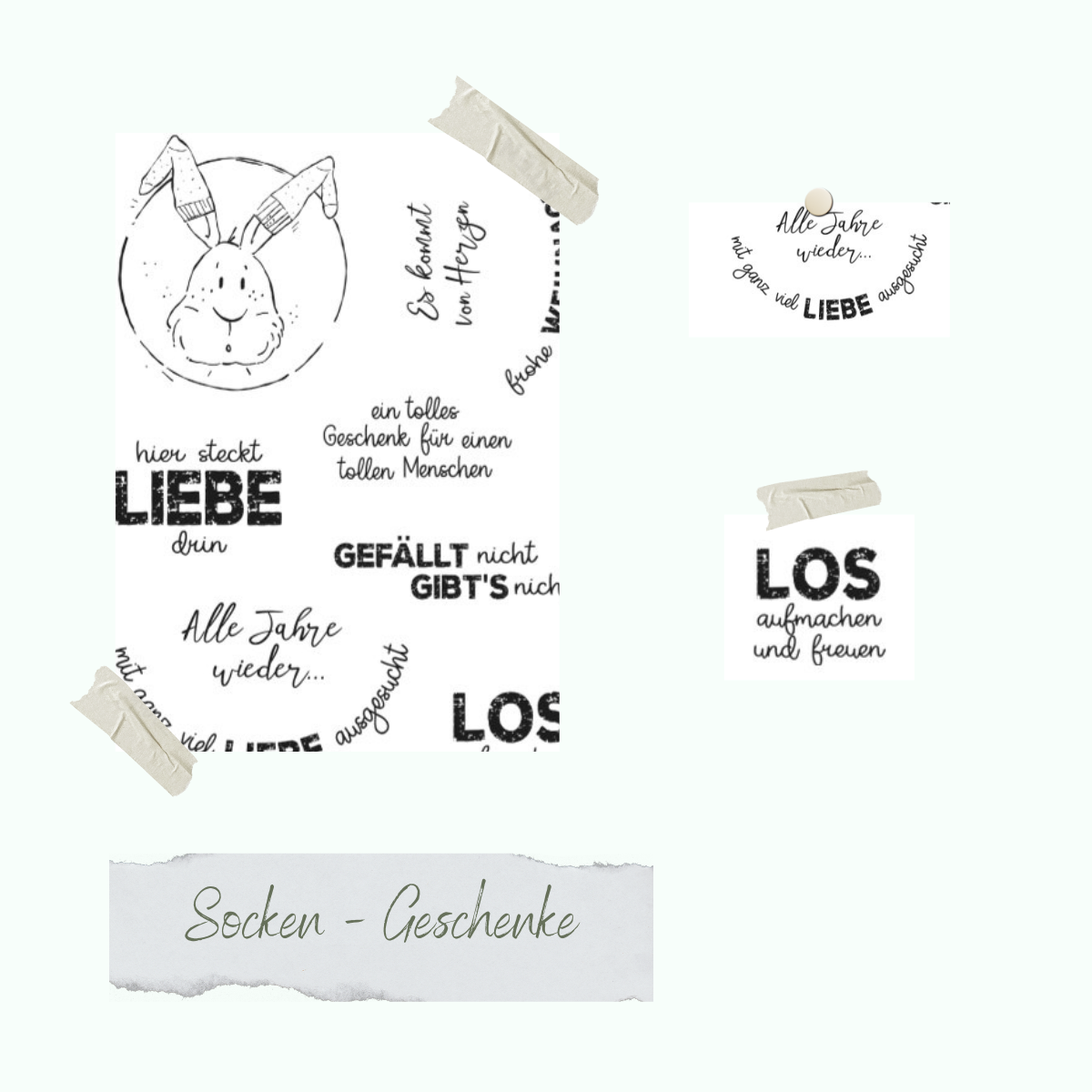 Stempelset - Socken - Geschenke Stempelset - Socken - Geschenke
