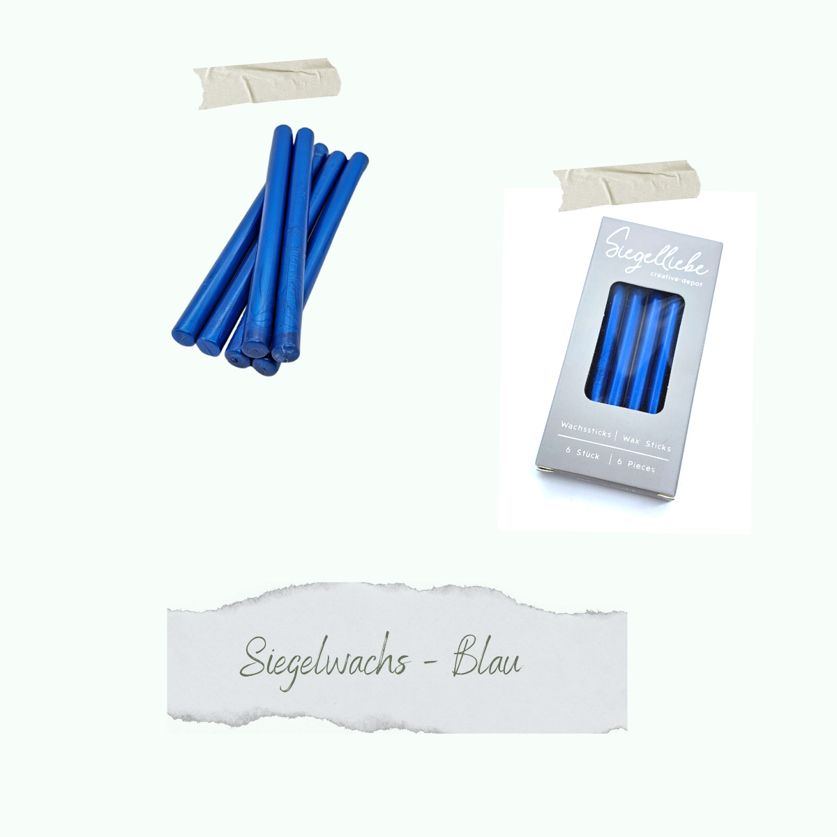 Wax sticks - Blue - Siegelliebe