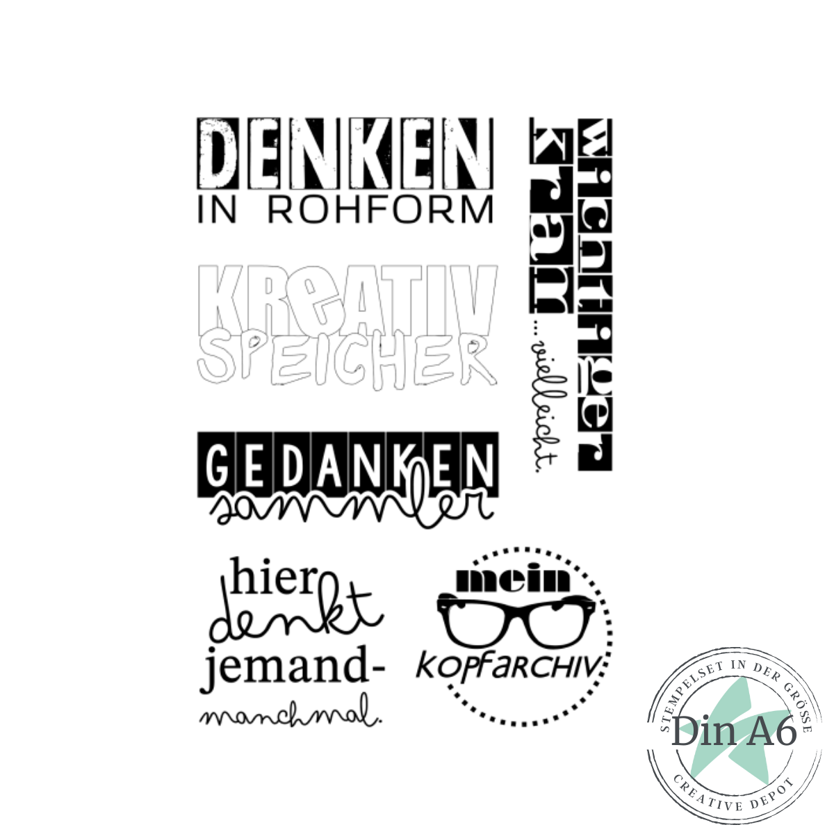 Stempelset -  Kopfarchiv