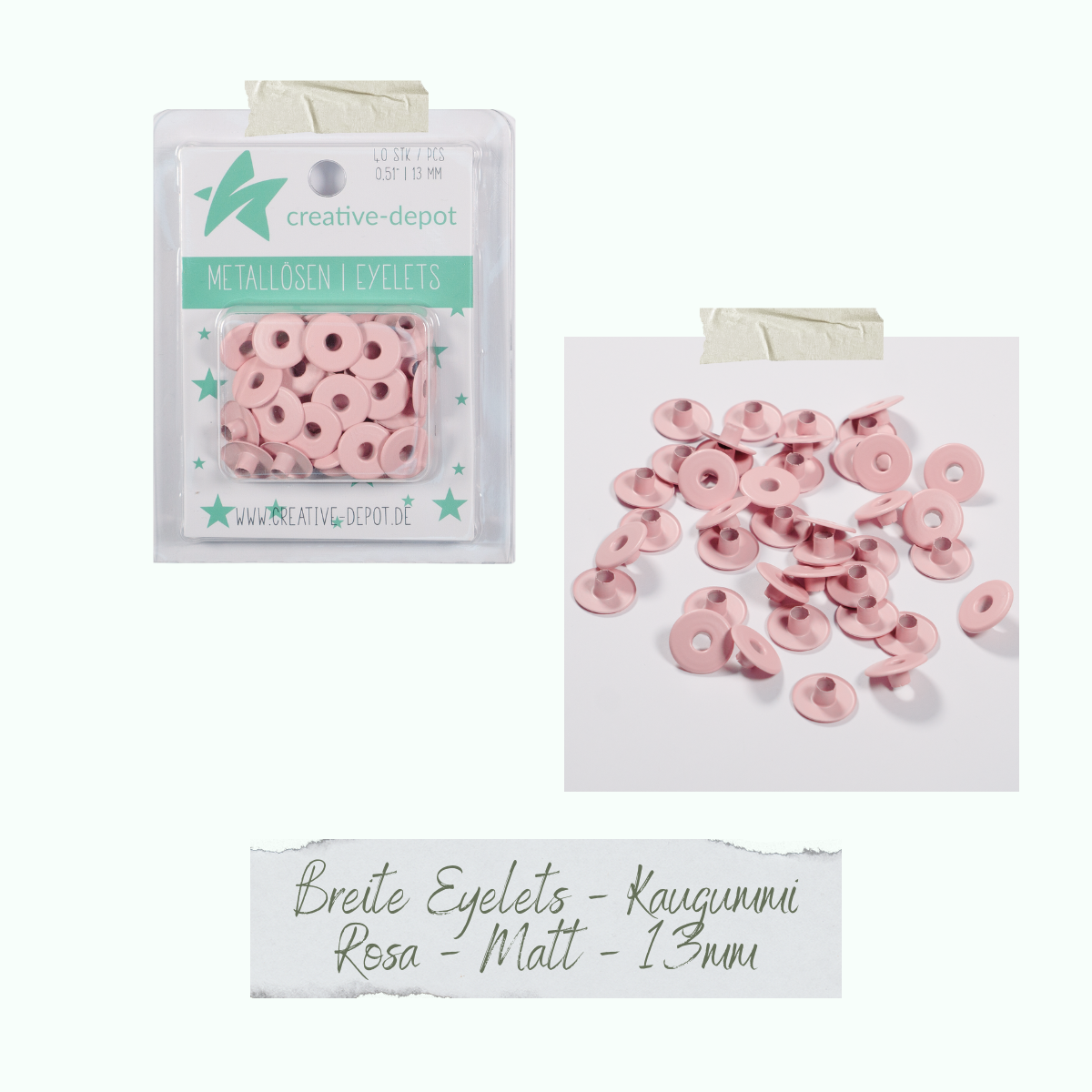 CD-EY-046_Breite-Eyelets-Kaugummi-Rosa-Matt-13mm